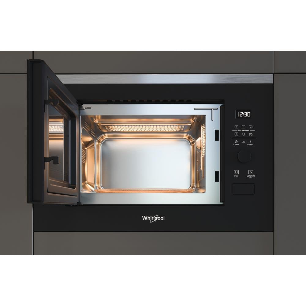 Microondas Integrable Whirlpool Wmf250g Capacidad 25 L Con Grill Color Negro