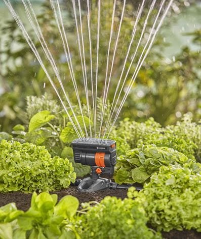 Aspersor Cuadrado Os 90 Micro-Drip-System Gardena (Gris Oscuro/Naranja 13325-20