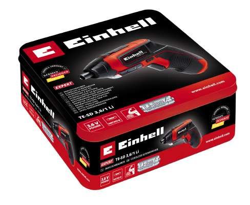 Atornillador Inalámbrico Einhell Te-Sd 3,6/1 Li, 3,6 Voltios (Rojo/Negro, Batería De Iones De Litio De 1,5 Ah) 4513501