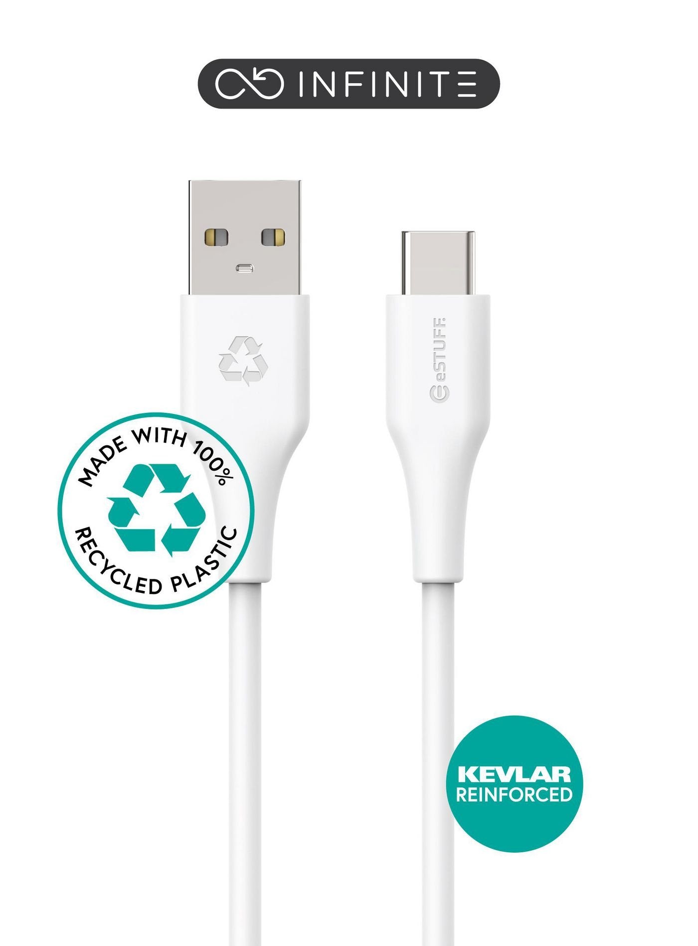 EAN 5715063042823 - eSTUFF ES605270-BULK cable USB USB 2.0 1 m USB C USB A Blanco imagen 1
