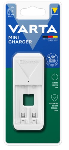 Cargador Pilas Varta Mini Charger 57656101401 (Aaa/Aa)