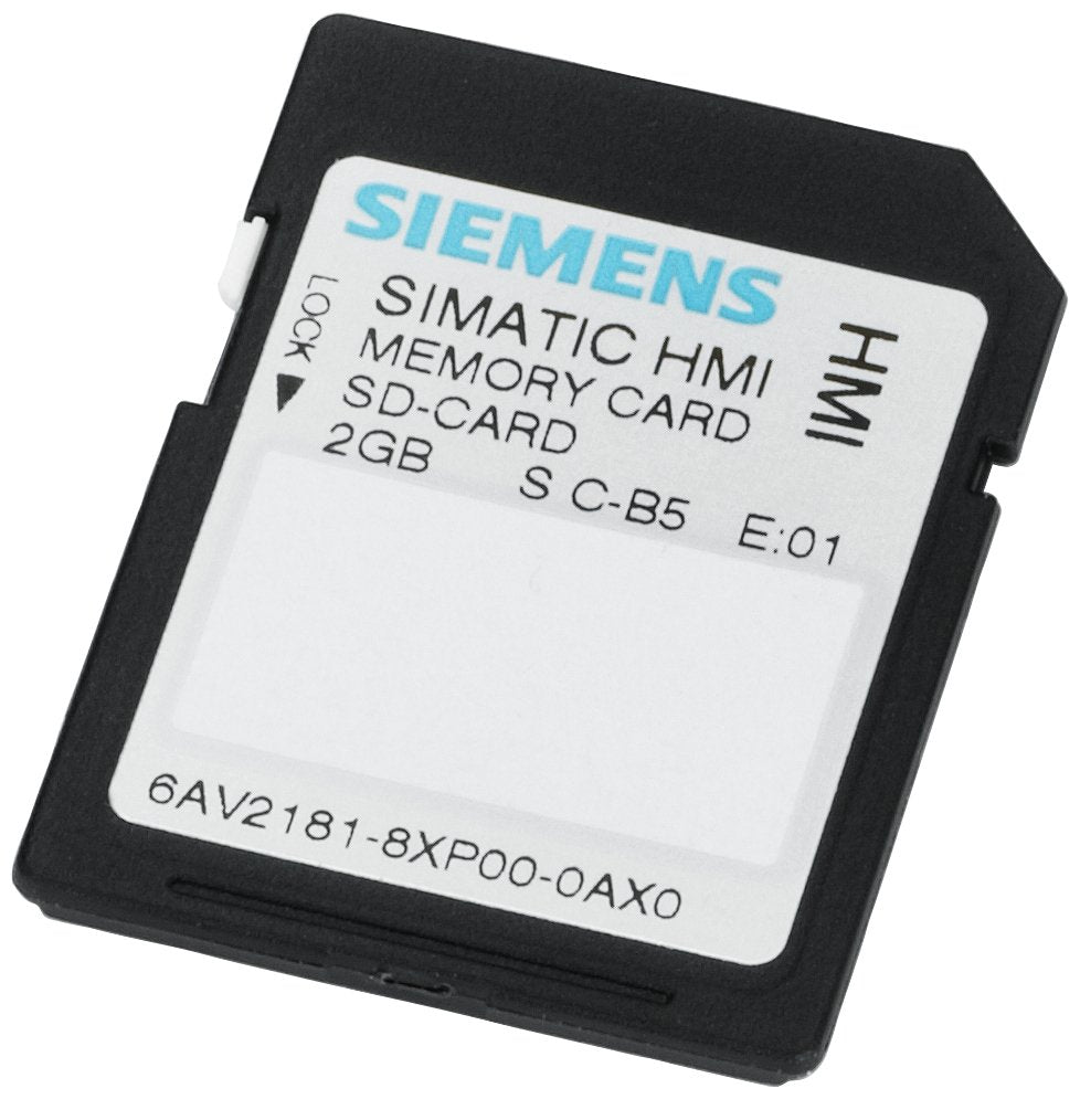 Siemens 6av21818xp000ax0 Simatic Hmi Memory Card Sd-Tarjeta 2gb