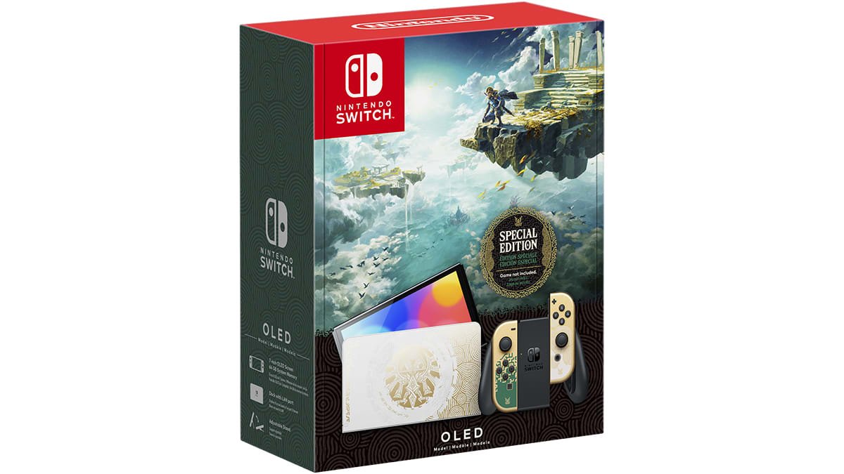 Nintendo Switch Oled Console + Zelda: Tears Of The Kingdom Limited Edition