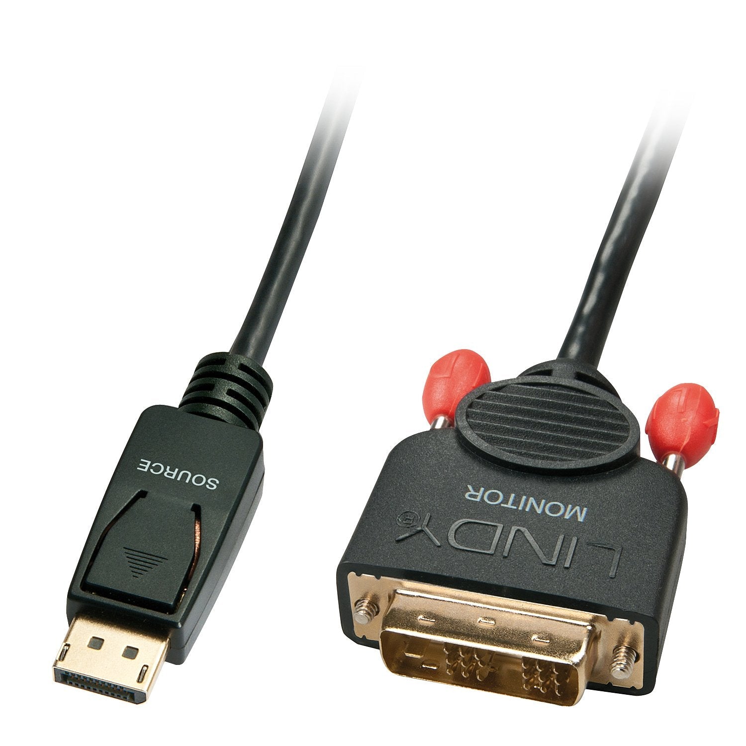 Lindy 41489 Cable 0,5 M Displayport Dvi-D Negro