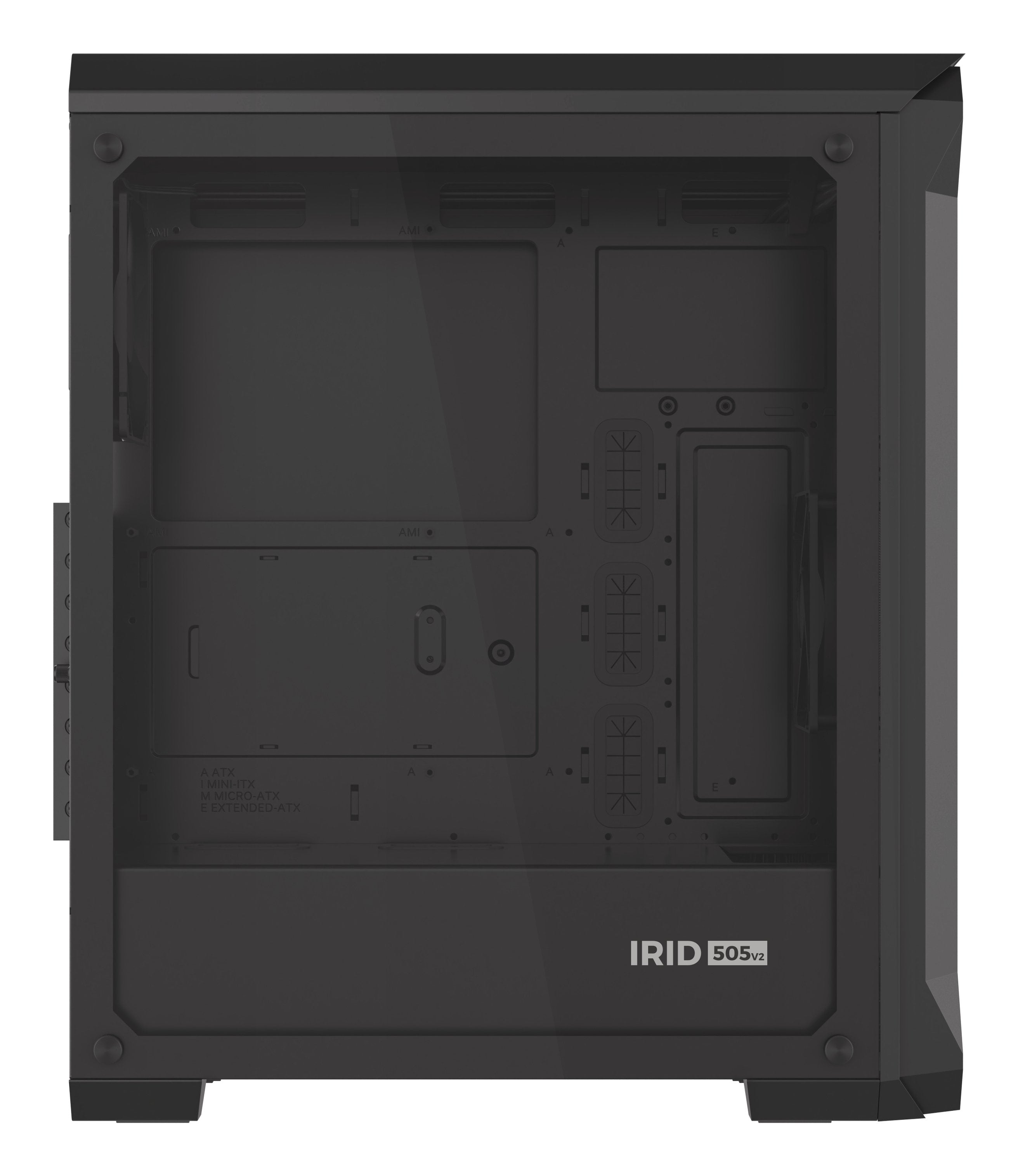 Caja Pc Natec Gaming Genesis Irid 505 Atx 2xusb 3.0 2xusb 2.0 S/F Cristal Templado