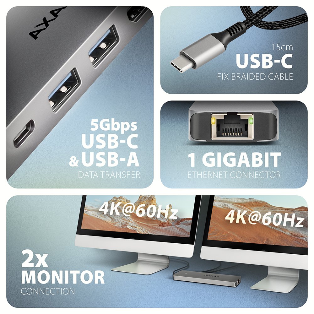 EAN 8595247908681 - Axagon Nicht kategorisiert Alámbrico USB 3.2 Gen 1 (3.1 Gen 1) Type-C Gris imagen 5
