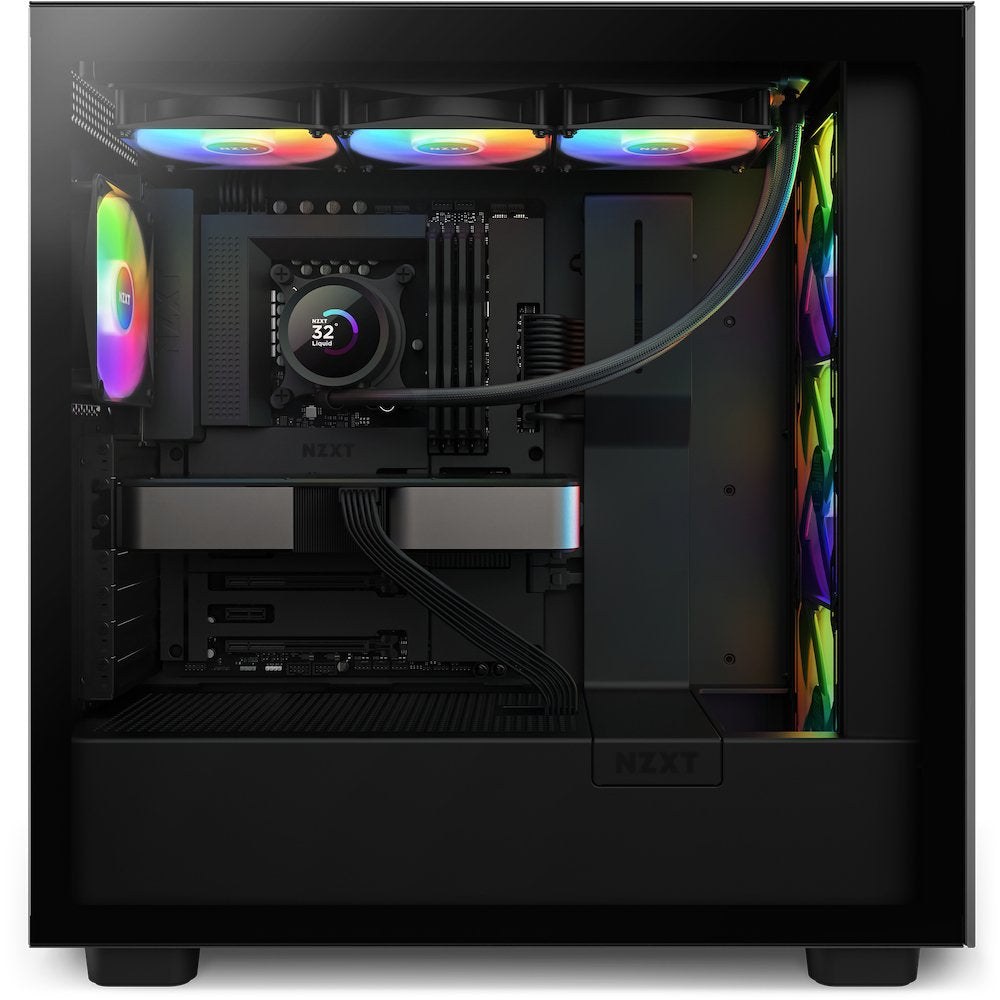 Refrigerador Liquido Cpu Nzxt Kraken 360 Rgb 3x120 Negro Vent Rgb Display Lcd