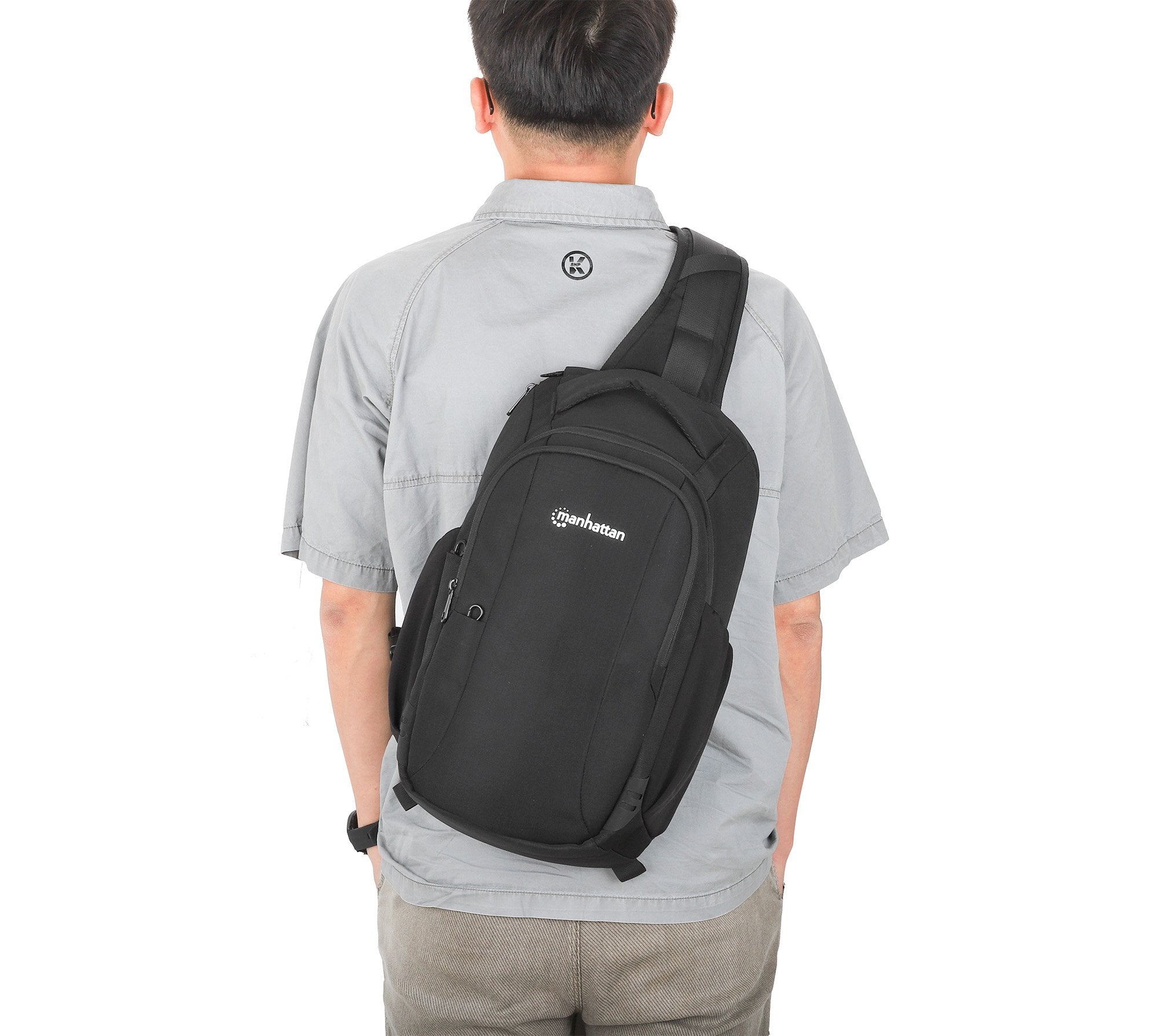 Mochila Manhattan Amsterdam13.3" Bandolera Negro