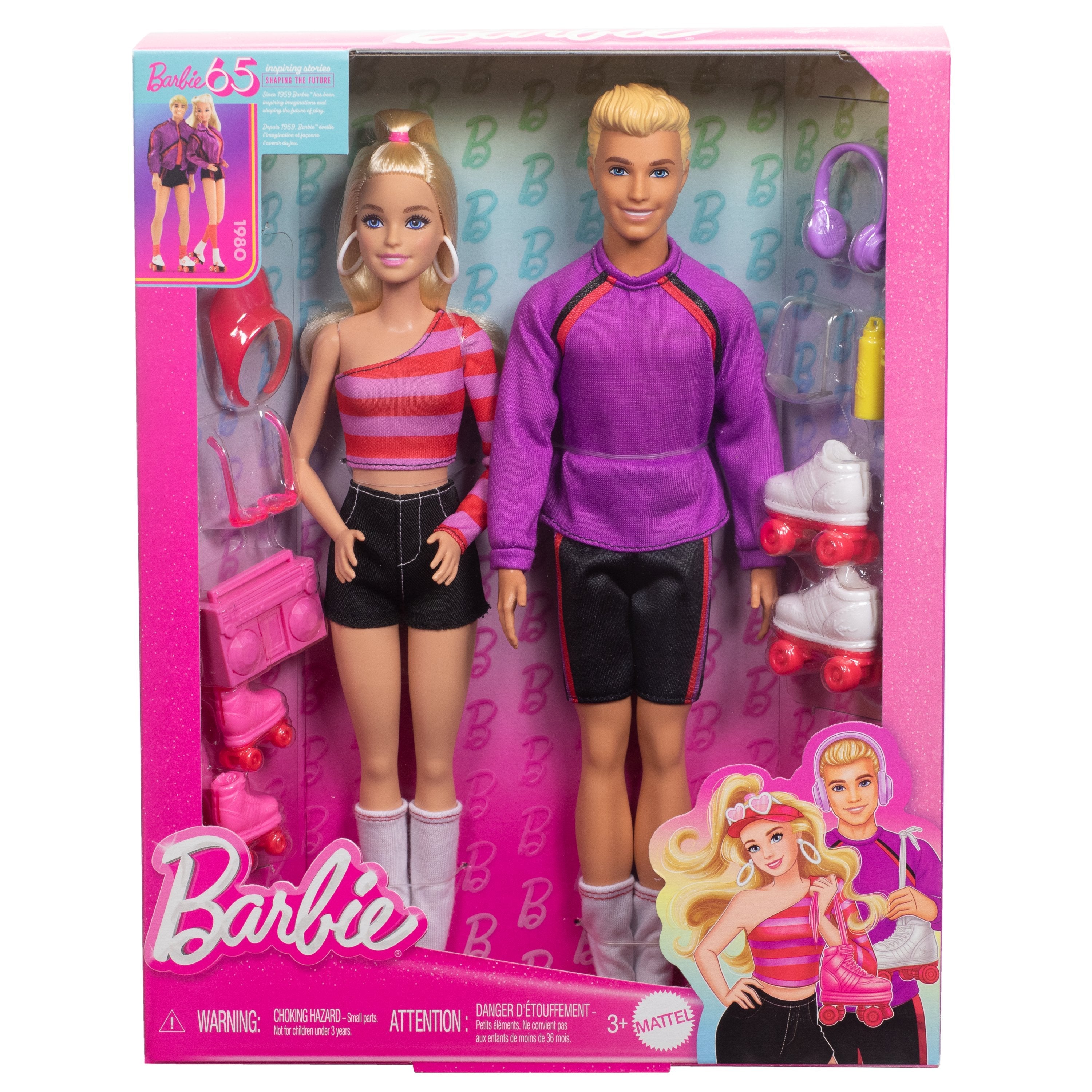 Uego De 2 Muñecas Mattel Ken Y Barbie Fashionista J Hxk90