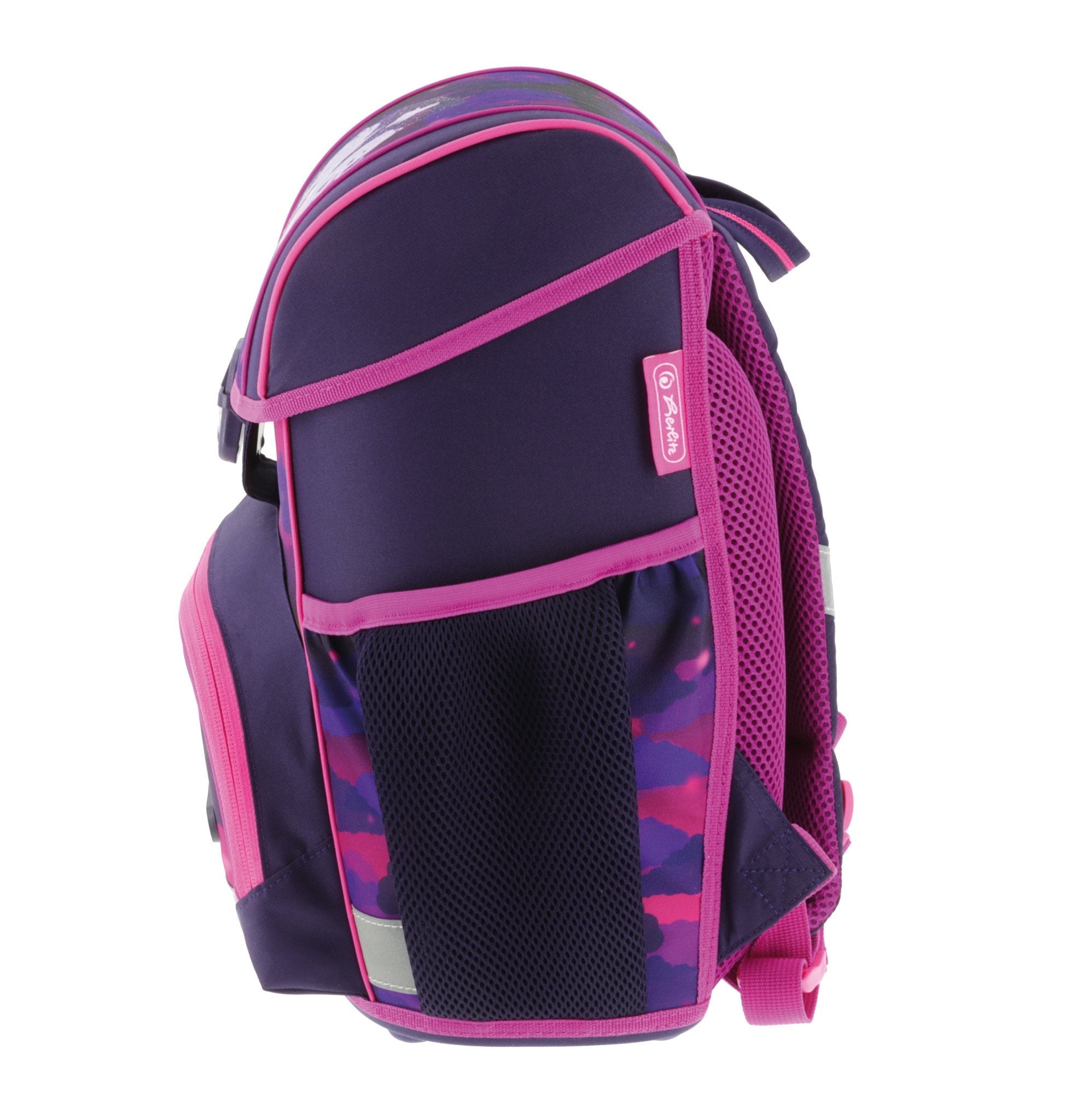 Herlitz Loop Plus Magic Unicorn Juego De Mochila Escolar Chica Poliéster Púrpura, Violeta