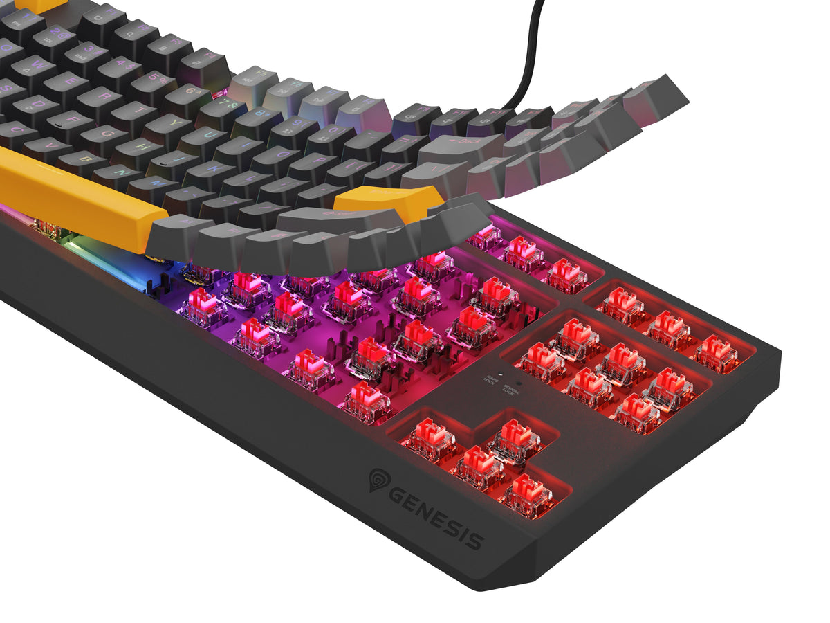 EAN 5901969443318 - GENESIS Thor 230 TKL Anchor Gray Positive Outemu Red teclado Juego USB + RF Wireless + Bluetooth QWERTY N imagen 15