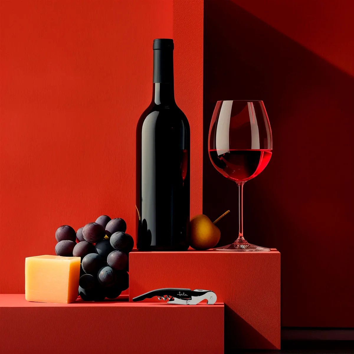 EAN 8436584383321 - JATA HVIN2202 sacacorchos Sacacorchos de palanca Negro, Acero inoxidable imagen 7