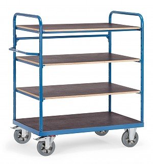 Fetra 18303 Etagenwagen Acero Pulverbeschichtet Traglast Max. 1200 Kg Brillantblau