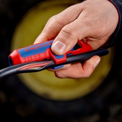 EAN 4003773092605 - Knipex 16 95 03 SB pelacable Azul, Rojo imagen 4