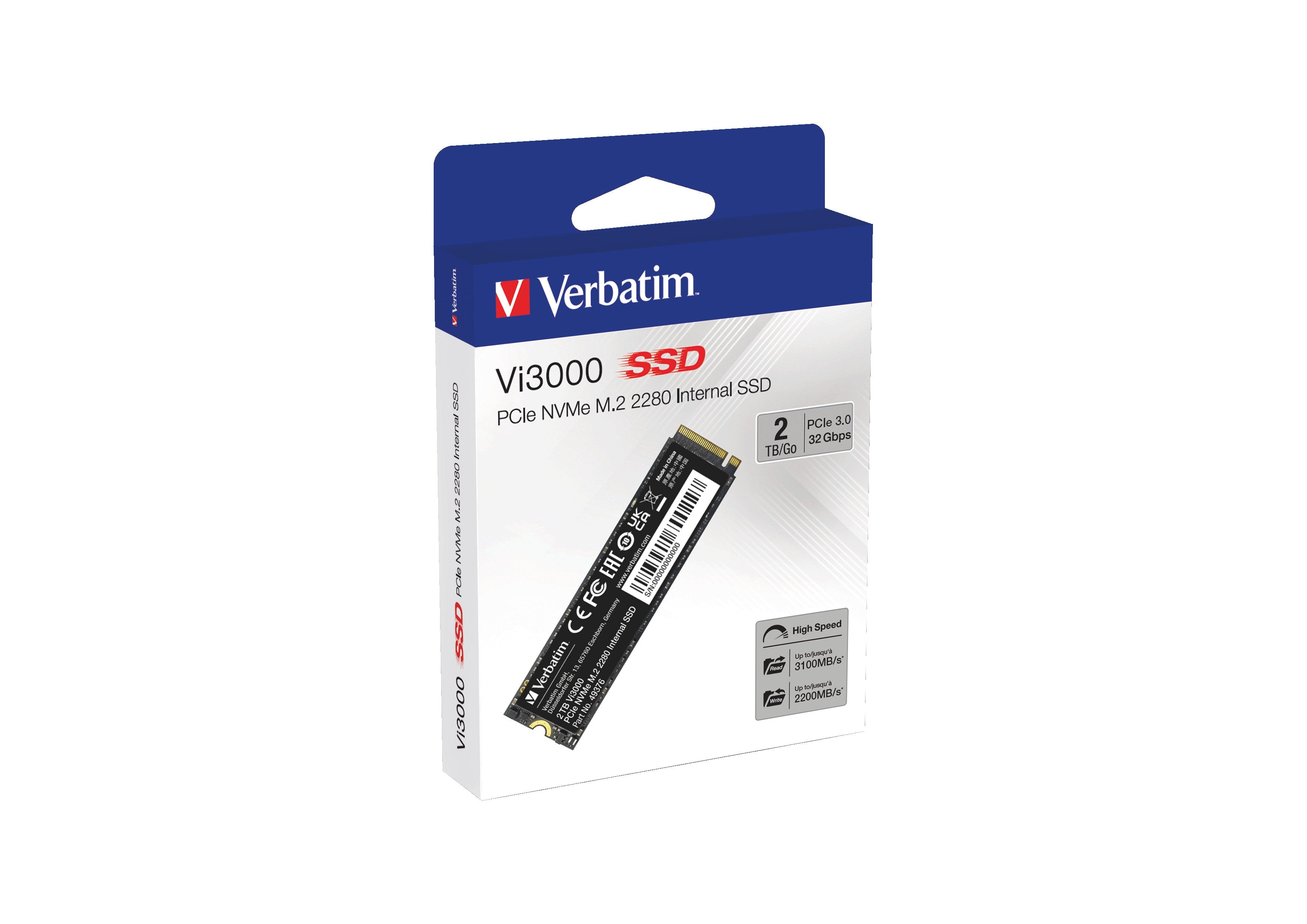 Disco Ssd 2tb Verbatim Vi3000 Internal Pcie Nvme M.2