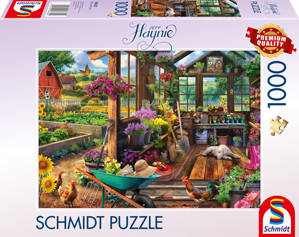 Schmidt Spiele Jeff Haynie: Gartenhaus (1000 Teile) 58632