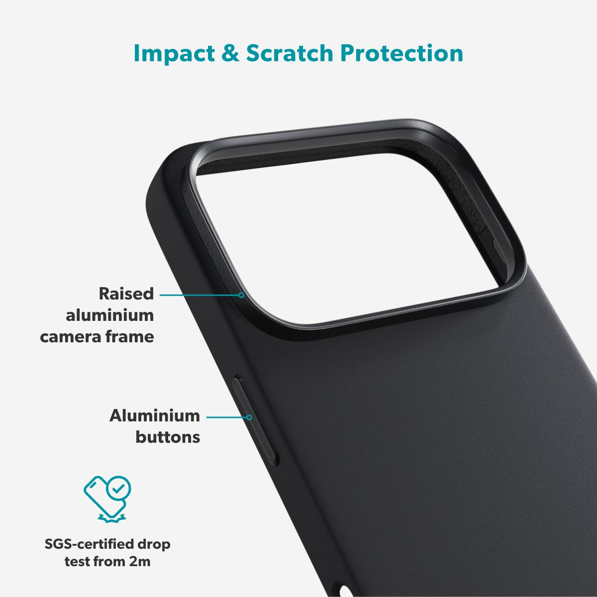 Epico Funda Silicone Pro Mag+ Iphone 17 Pro Negro Compatible Con Qi2 Y Magsafe