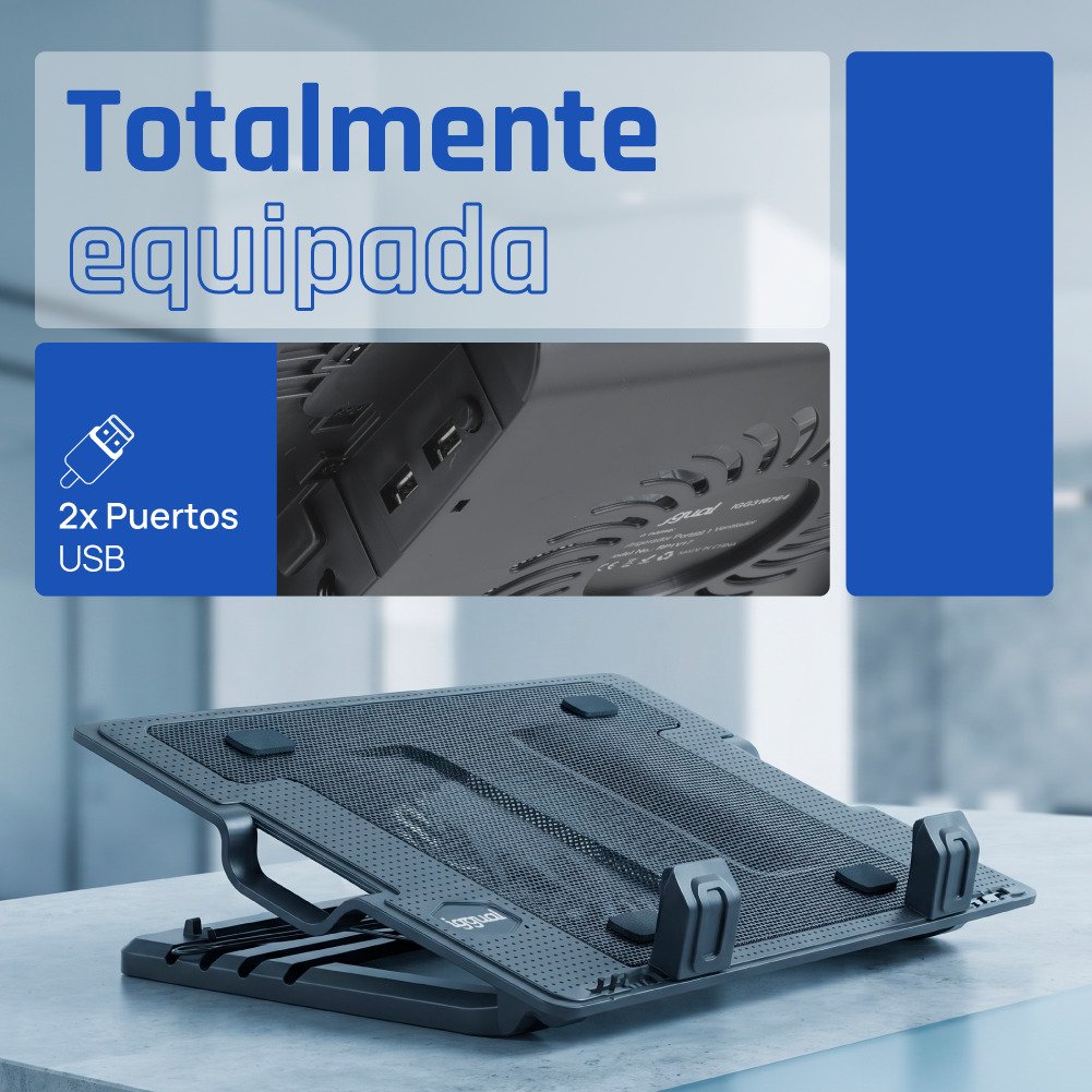 EAN 8435364316764 - iggual RP1V17 Soporte para ordenador portátil Negro 43,2 cm (17") imagen 5