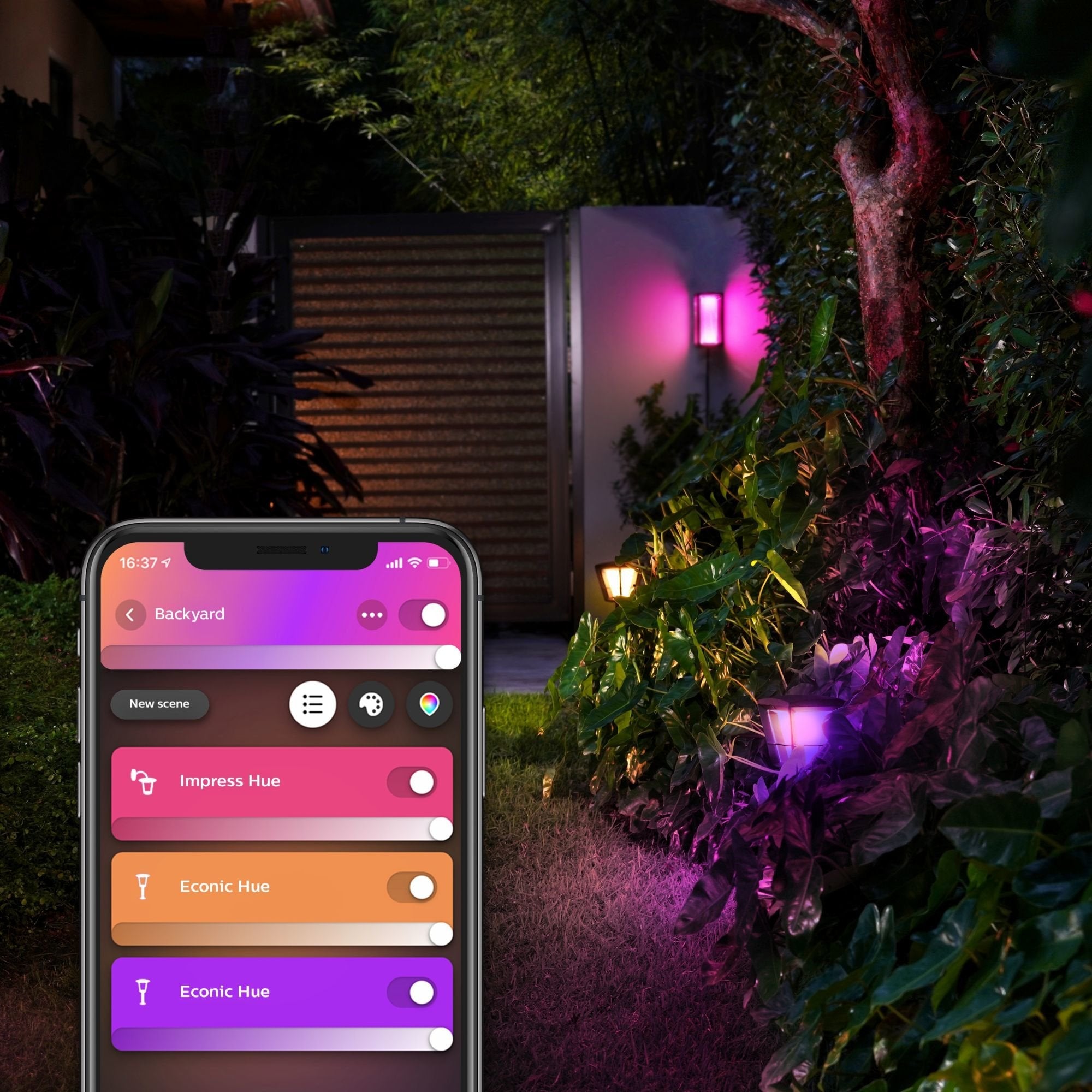 EAN 8718696174333 - Philips Hue White and Color ambiance 1745930P7 Aplique de pared para exterior 8 W imagen 8