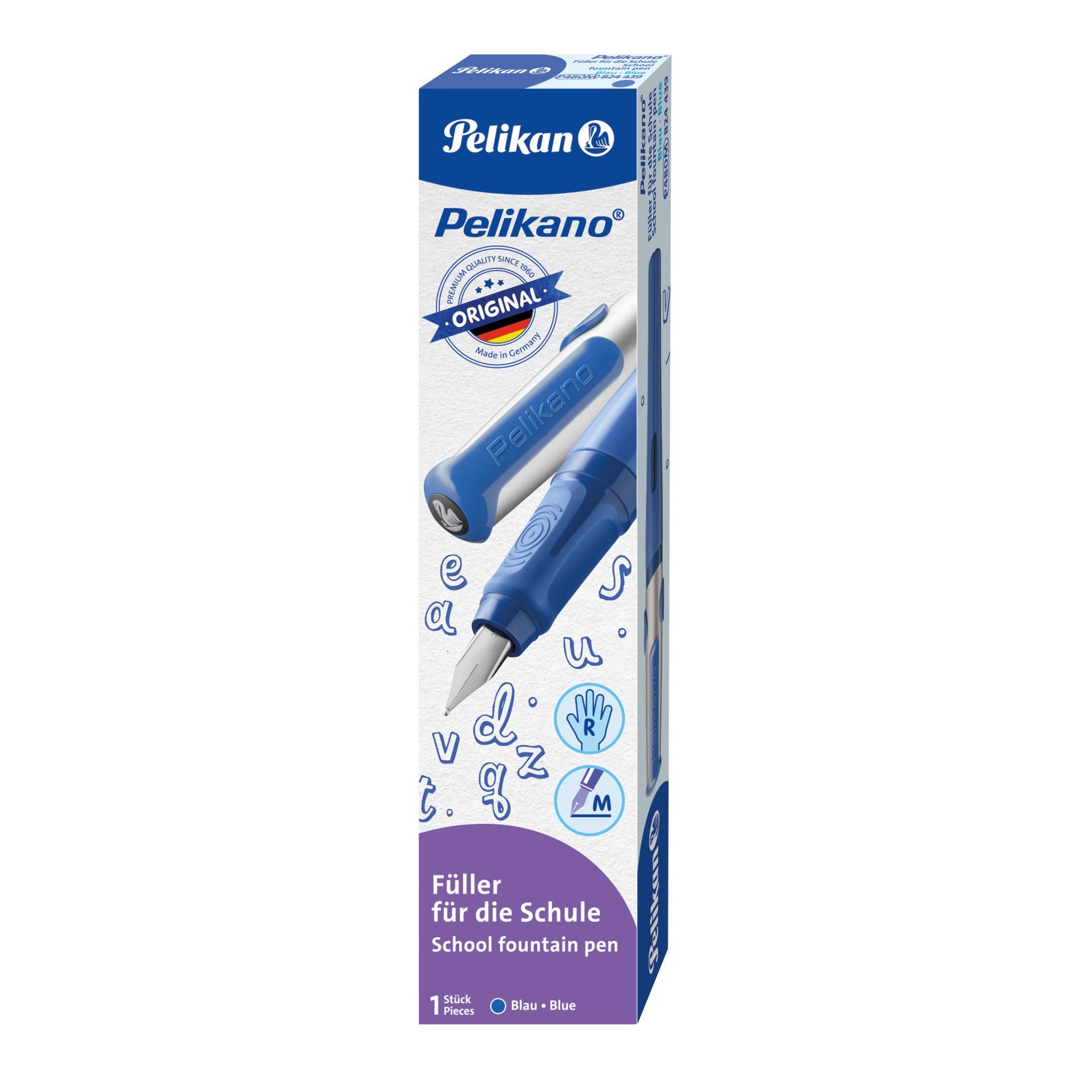 EAN 4012700824431 - Pelikan 824439 pluma estilográfica Sistema de carga por cartucho Azul 1 pieza(s) imagen 1
