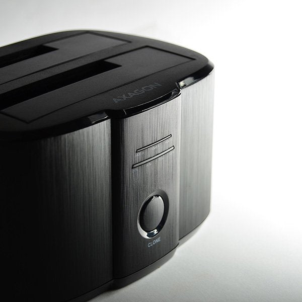 Axagon Estación De Acoplamiento Dual Adsa-St, Usb 3.0, 2x 2.5"/3.5" Ssd/Hdd, Sata 6 - Negro