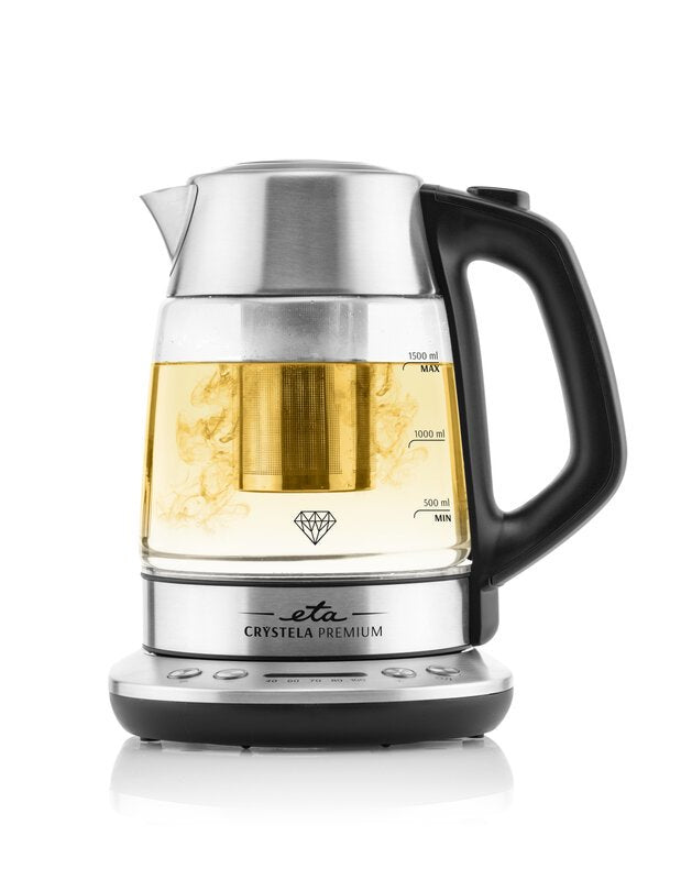 EAN 8590393256532 - Eta ETA915390000 tetera eléctrica 1,5 L 2200 W Negro, Acero inoxidable, Transparente imagen 3