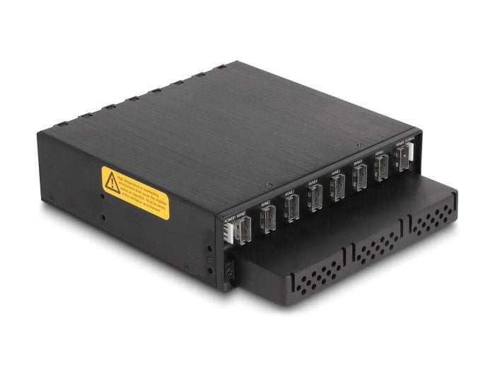 Delock 47129 Rack Móvil De 5.25" Para 8 X Ssd M.2 Nvme Con Conector Sas Sff-8654 Delgado