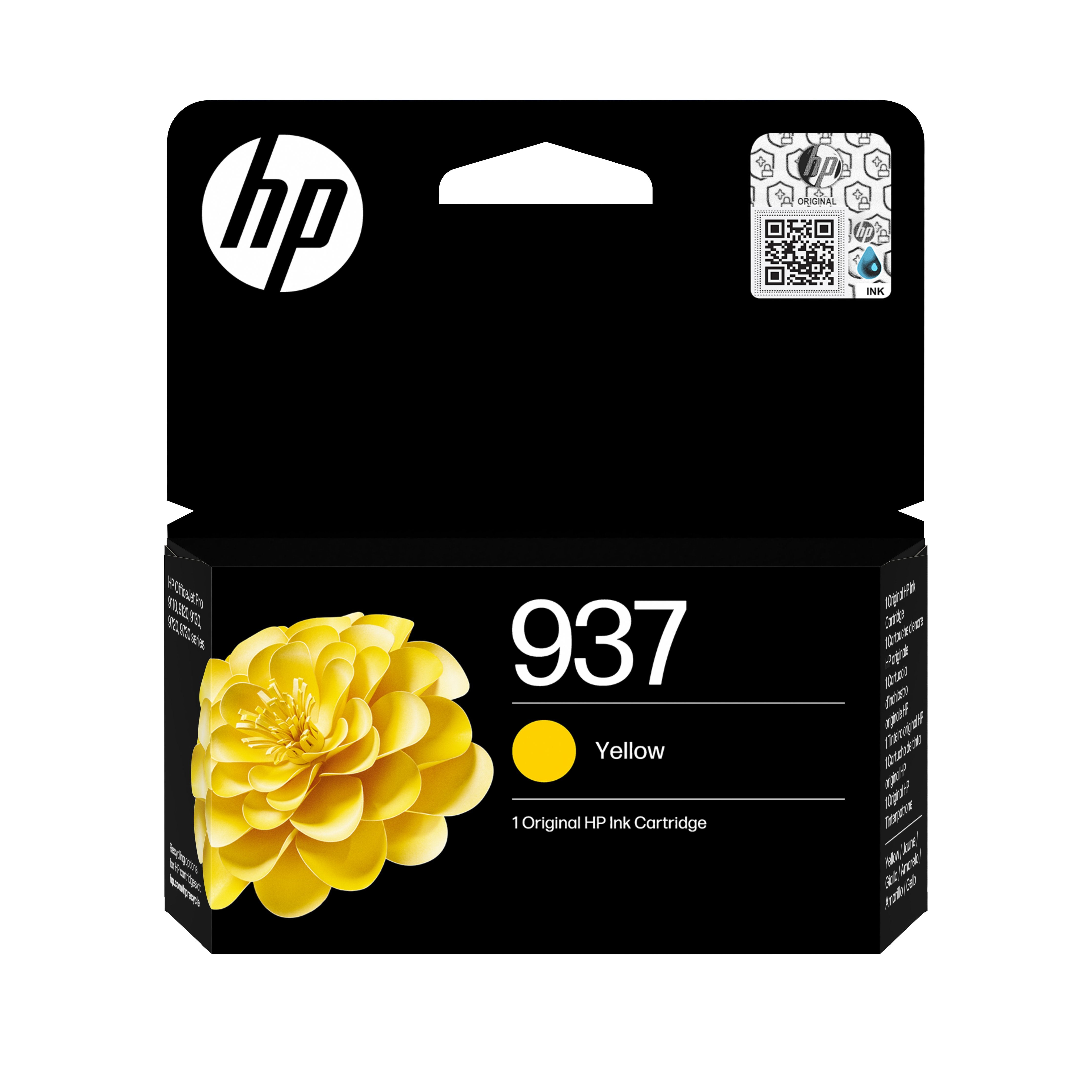 EAN 0196786147579 - HP 937 Yellow Original Ink Cartridge cartucho de tinta 1 pieza(s) Rendimiento estándar imagen 1
