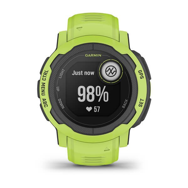 Smartwatch Garmin Instinct 2 Z Czujnikiem TäTna Hrm Elevate (Limonkowy / Limonkowy Pasek)