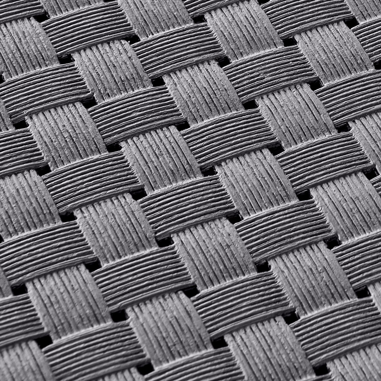 Conjunto De Jardin/Terraza De 2 Sillones+1 Sofa+1 Mesa. Diva Tropea Grafit Sp Berner