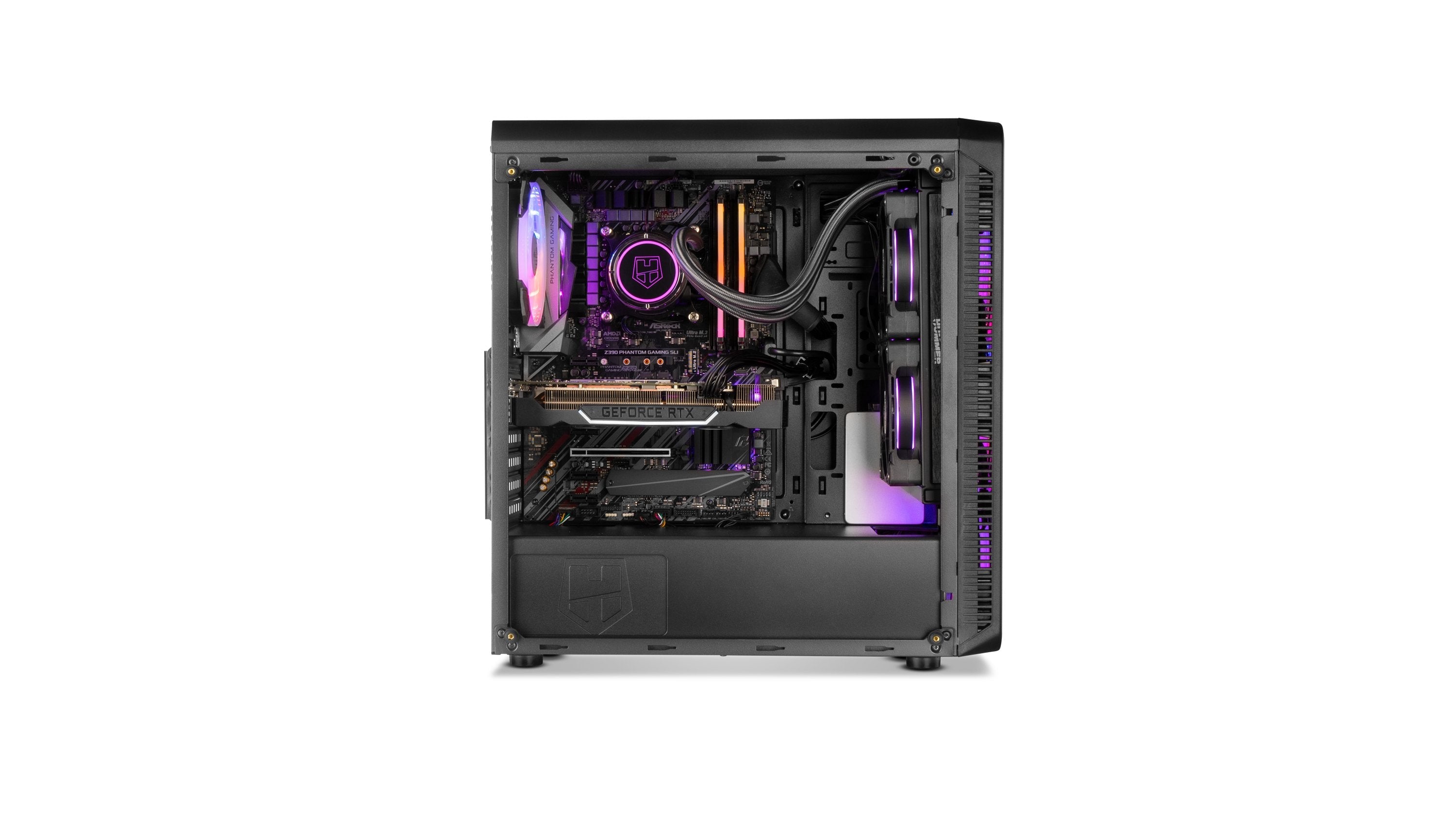 Caja Pc Nox Atx Hummer Tgm Rainbow 1xusb3.0 2xusb2.0 Negro Rgb