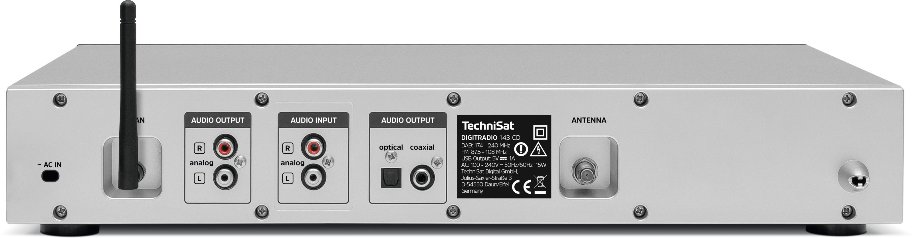 EAN 4019588139893 - TechniSat DigitRadio 143 CD (V3) Internet Analógico y digital Plata imagen 6