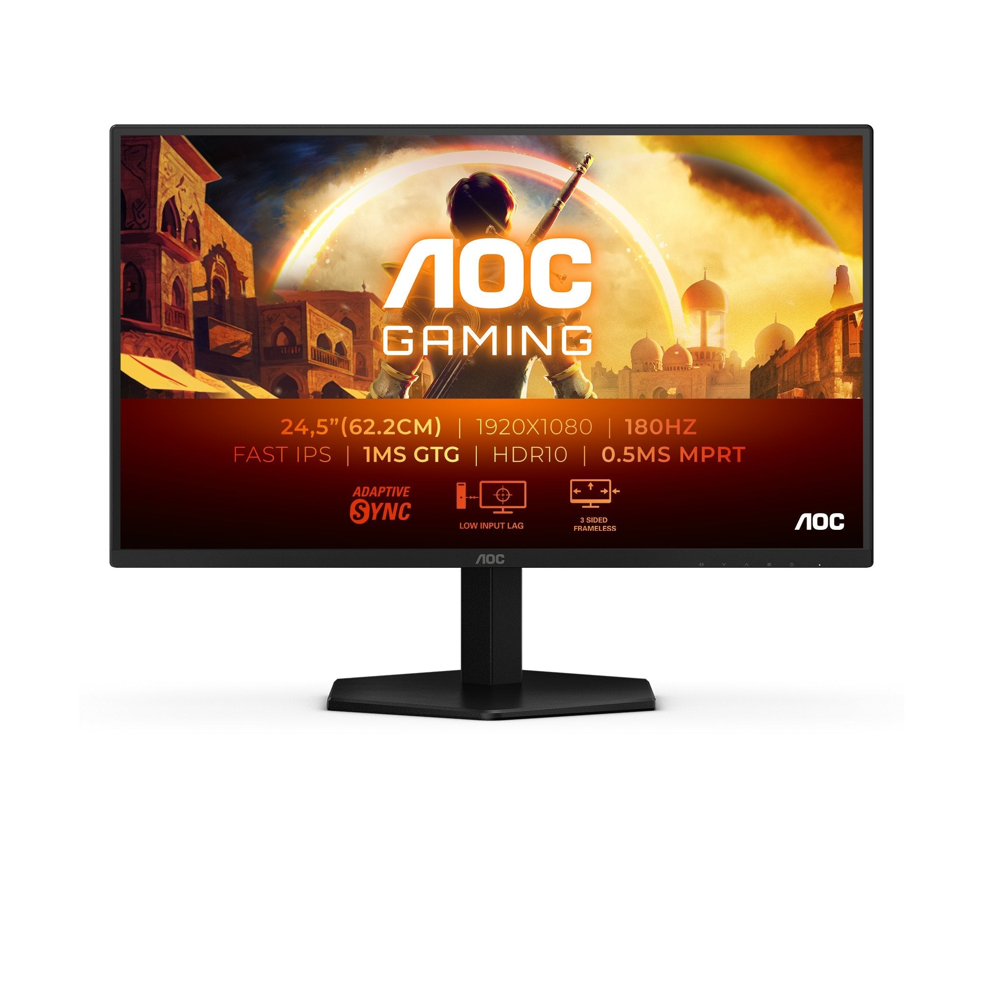 Monitor Aoc G4 25g42e (24.5") 1920 X 1080 Pixeles Full Hd Led Negro, Rojo