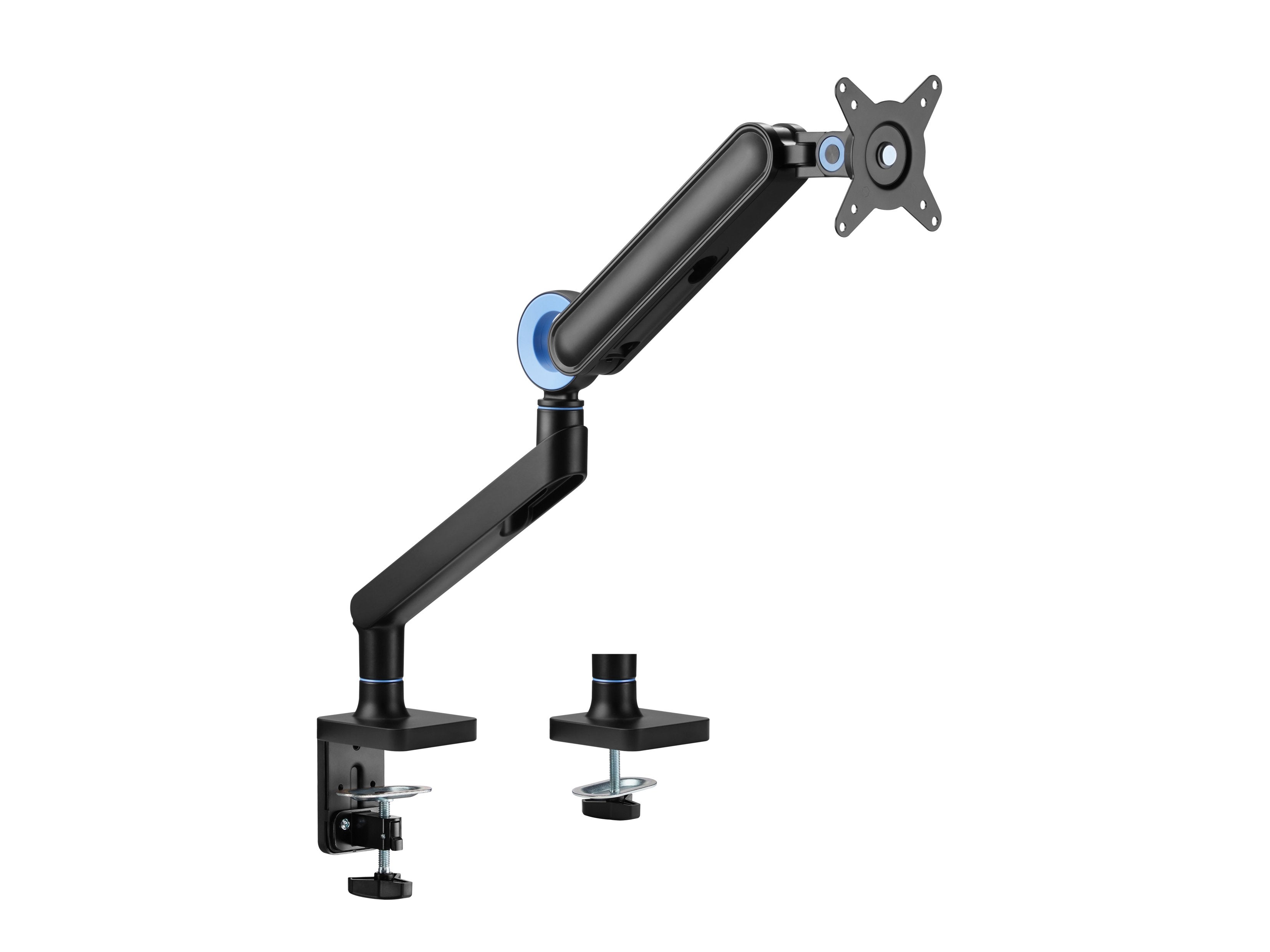Soporte De Mesa Equip 650184 Para 1 Monitor De 17-35 Negro De Aluminio Max. 10.5kg Por Pantalla Max.Vesa 100x100 Resorte De Gas