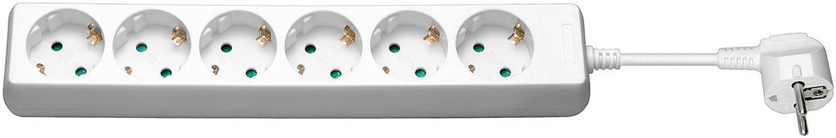 Goobay 51296 Base Múltiple 1,5 M 6 Salidas Ac Interior Blanco