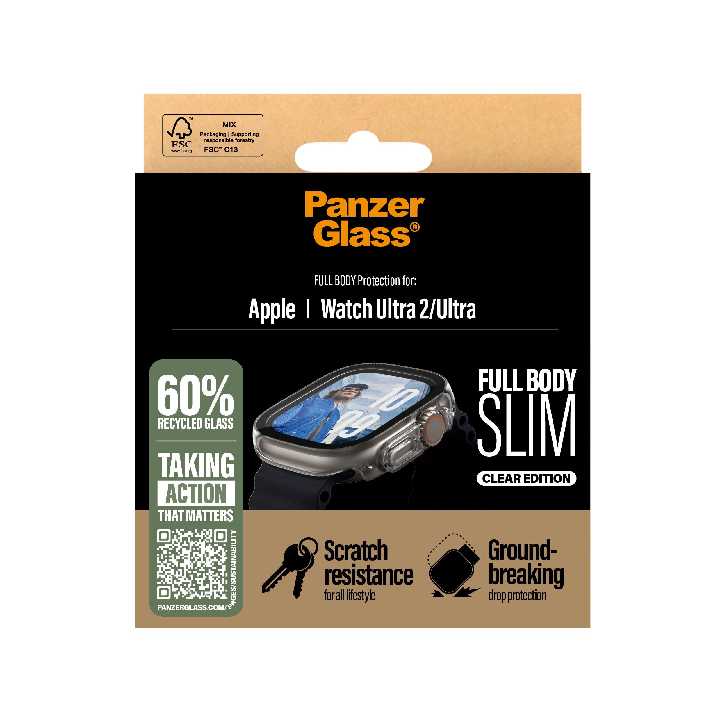 EAN 5715685003646 - PanzerGlass ® Case Full Body Slim Transparent Apple Watch Ultra 3 | Ultra 2 | Ultra | 49mm Protector de p imagen 3