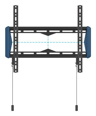 Soporte B-Tech Elements Fixed 400 Flat 165,1 Cm (65") Pared Negro, Azul