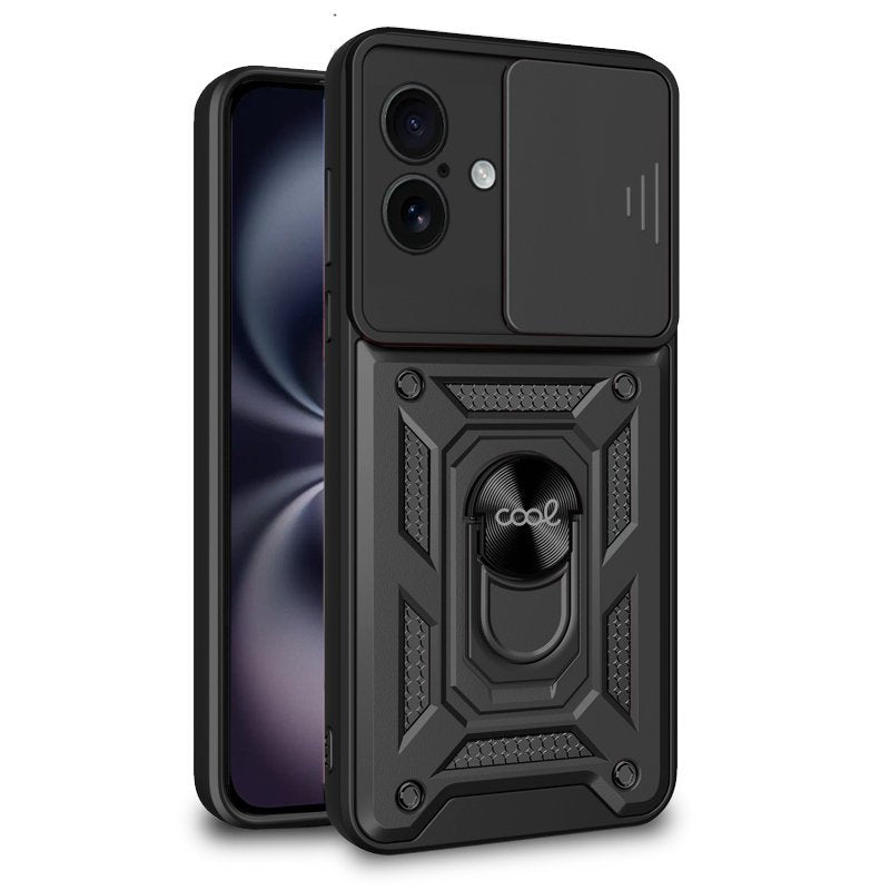 Funda Cool Iphone 16 Hard Ring Negro