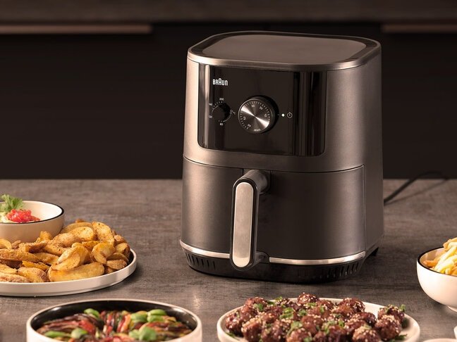 Freidora Braun Houshold Multifry 3, Hf 3000i (Negro (Matt), 1.500 Watt, Korb 4,3 Liter) 0x12500001