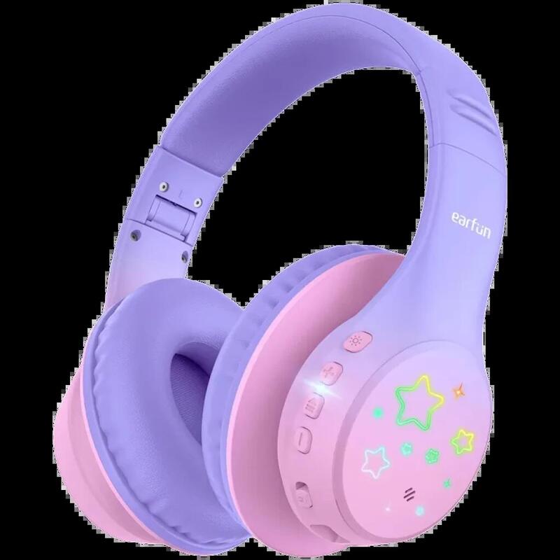 Earfun K4 Con Rgb Bluetooth Violet - Auriculares Para Niños