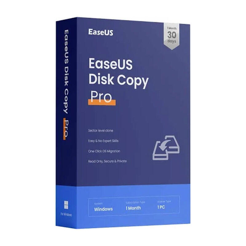 Easeus Disk Copy Pro (Pc) - 1 Device, 1 Month - Easeus Key - Global Licencia Electronica
