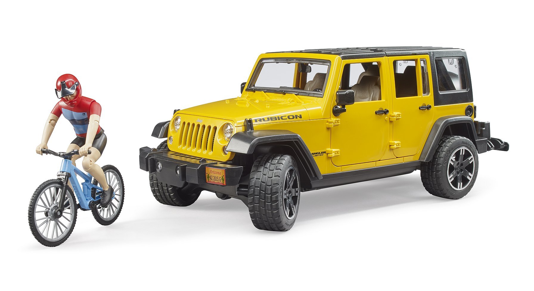 Bruder 02543, Automóvil De Construcción Amarillo/Negro