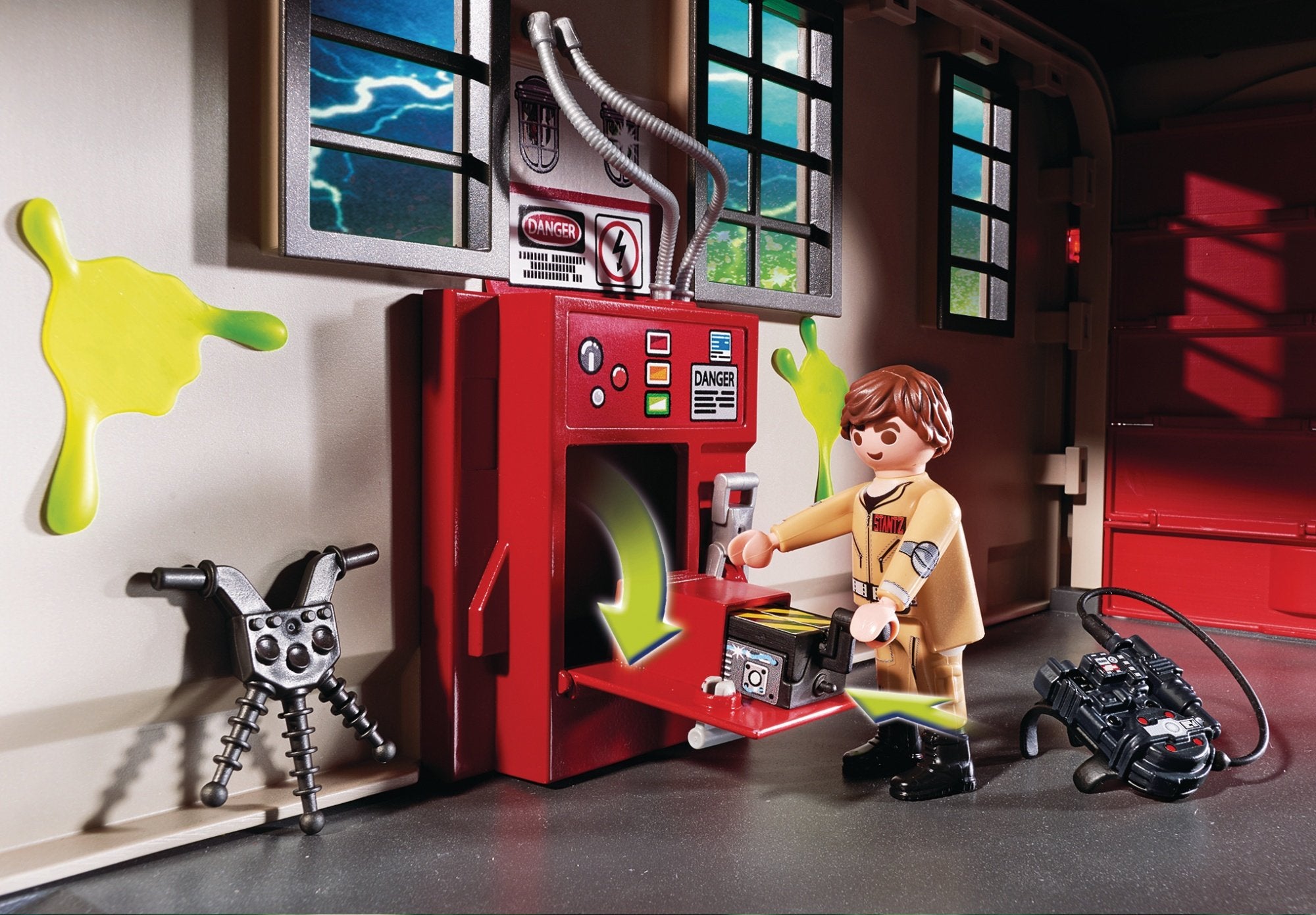 Playmobil Cazafantasmas Cuartel Del Parque De Bomberos Ghostbuster