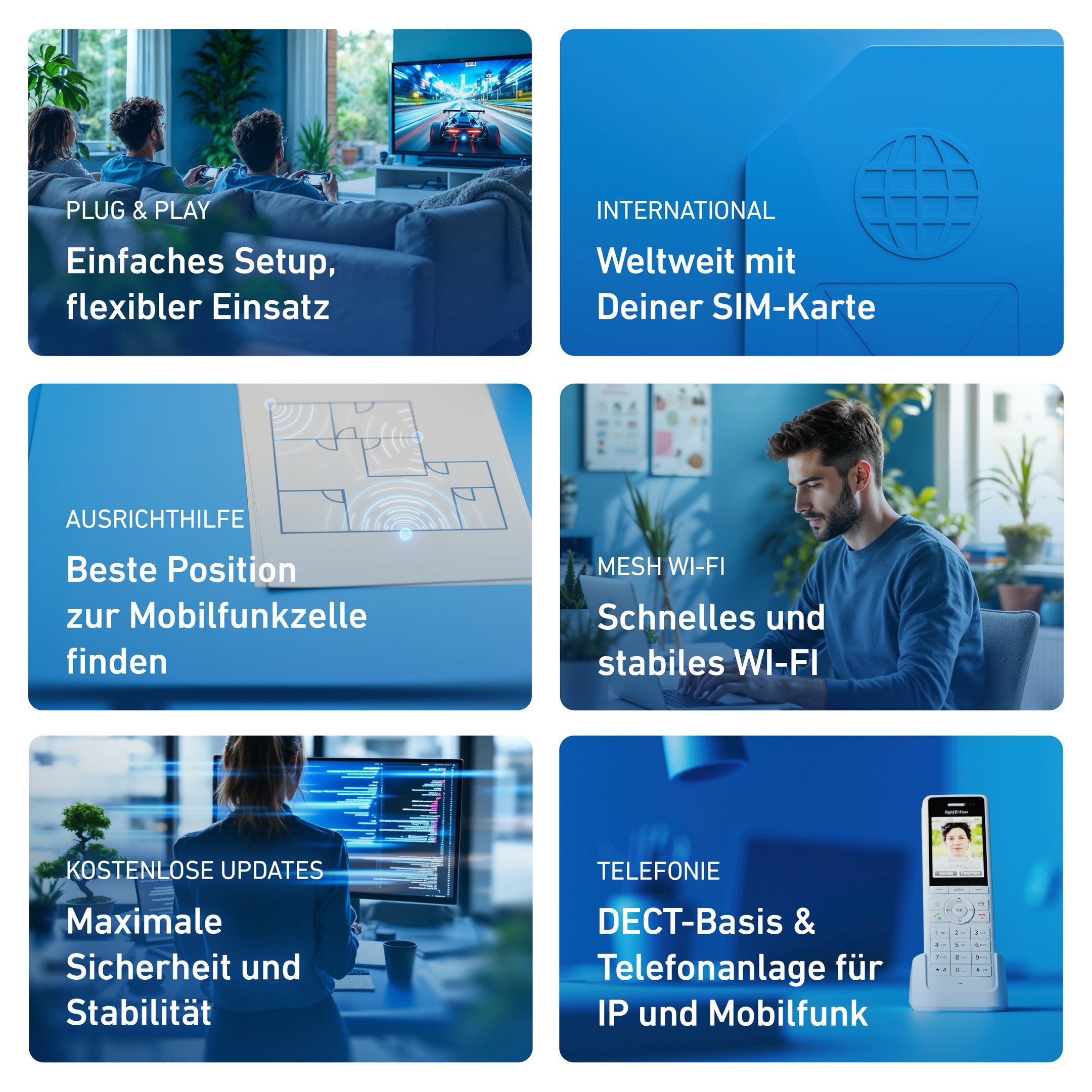 EAN 4023125030710 - Box FRITZ! 6860 5G Edition International router inalámbrico Gigabit Ethernet Doble banda (2,4 GHz / 5 GHz imagen 3