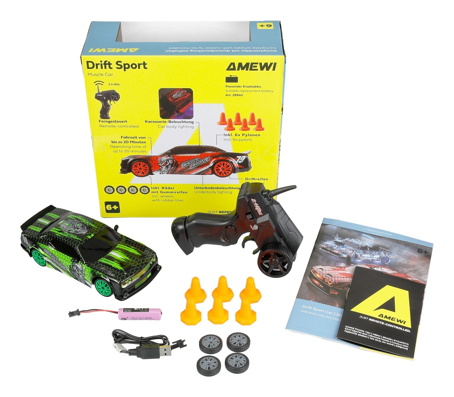 EAN 4262500346477 - Amewi 21132 modelo controlado por radio Coche de carreras Motor eléctrico 1:24 imagen 2