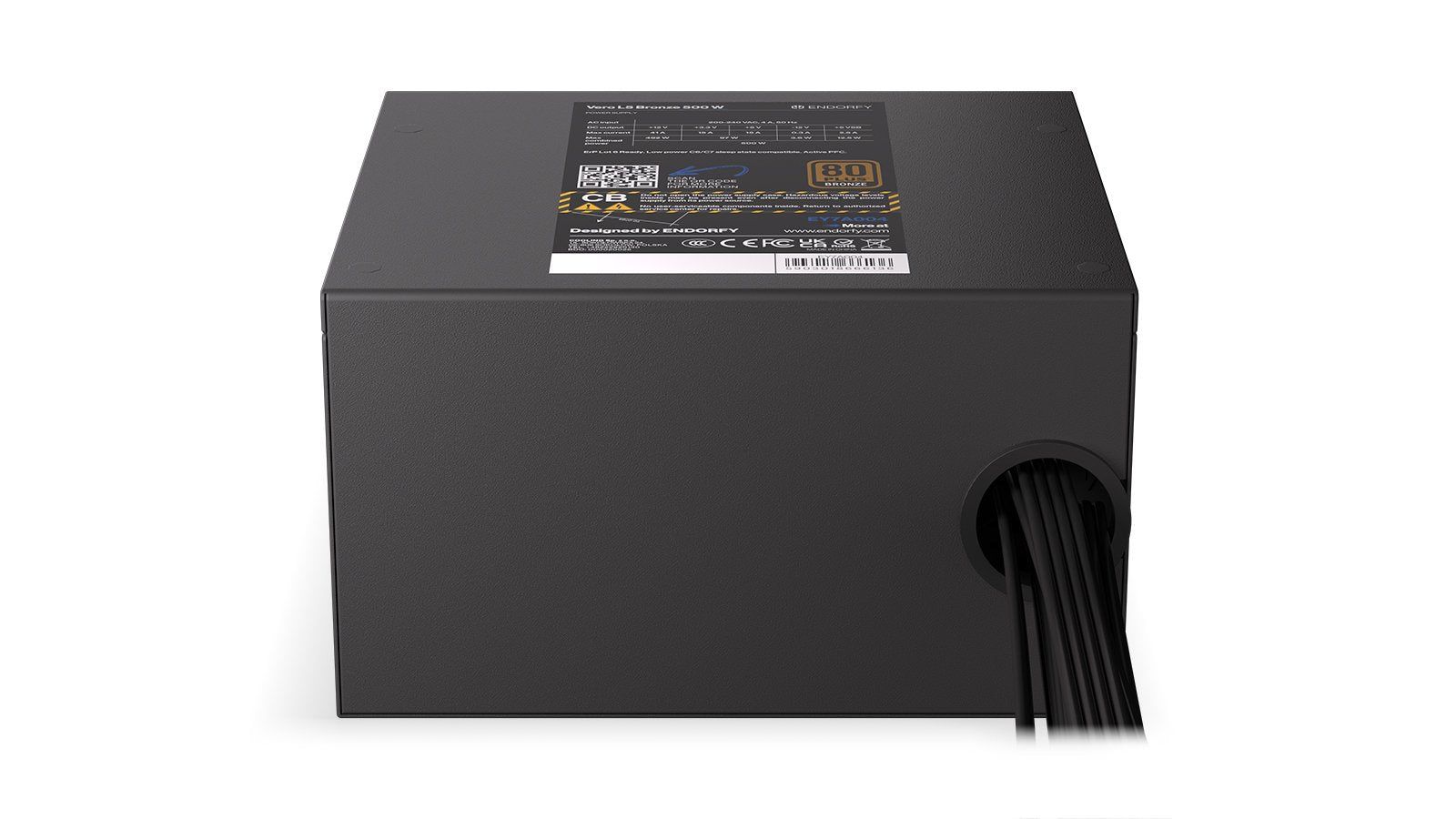 EAN 5903018666136 - ENDORFY Vero L5 unidad de fuente de alimentación 500 W 24-pin ATX ATX Negro imagen 8