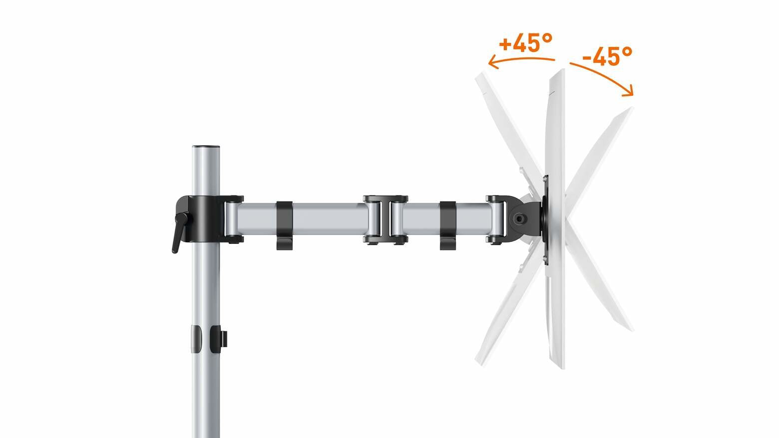 EAN 4005546734989 - Durable 509423 soporte para monitor 68,6 cm (27") Pared Plata imagen 4
