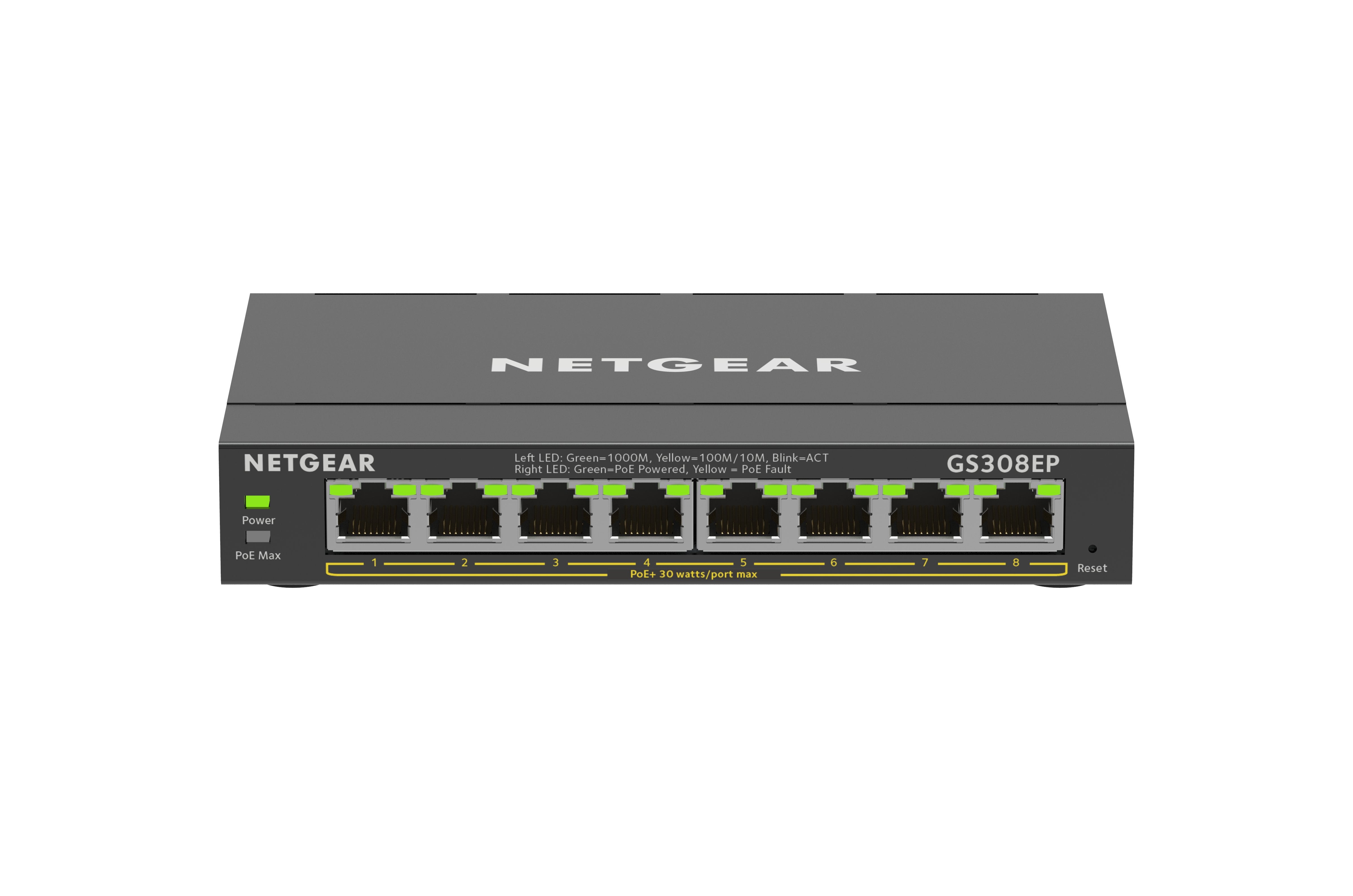 Switch Netgear 8x Ge Gs308ep-100pes