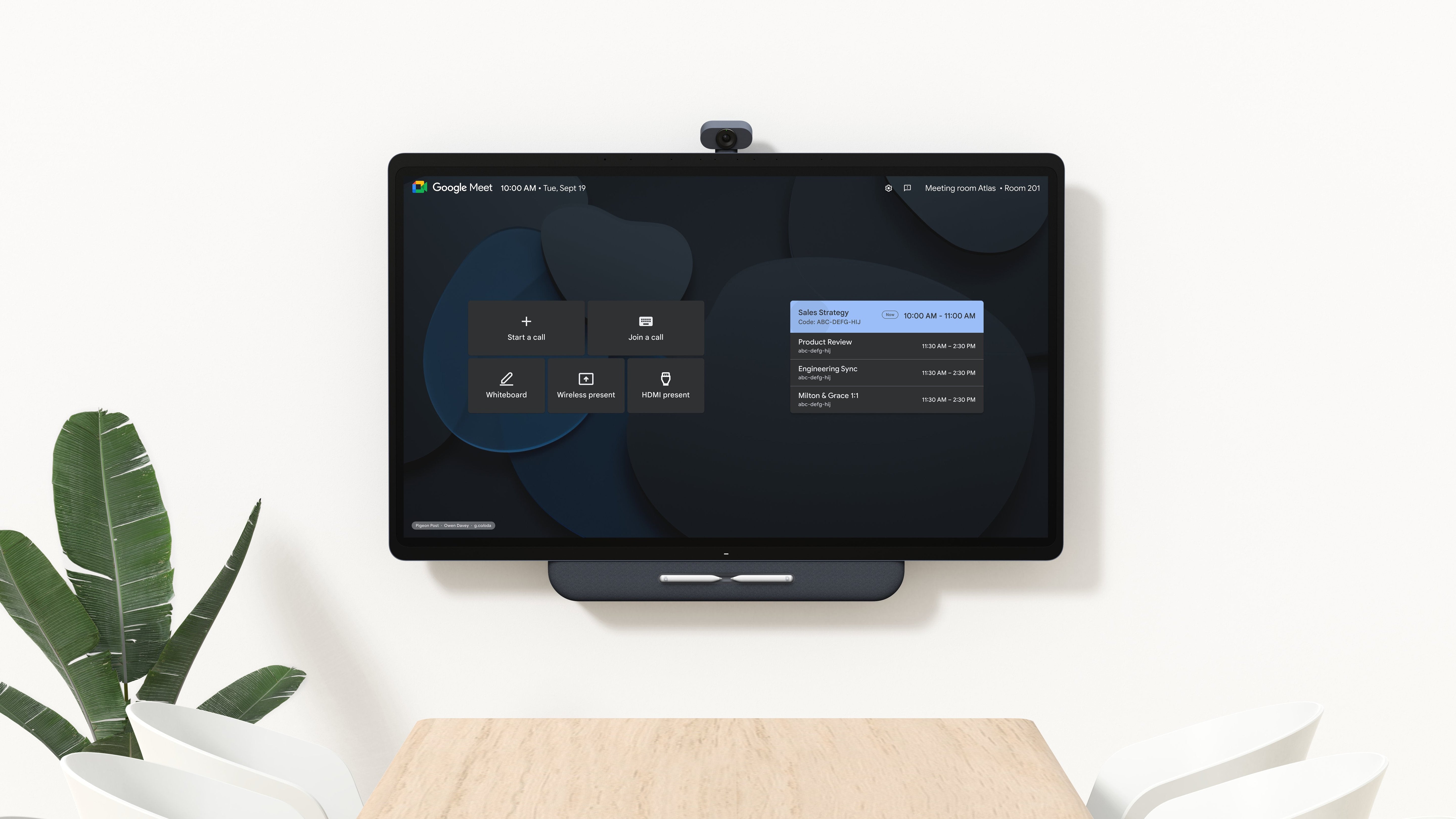 Dispositivo De Vídeoconferencia Avocor Series One Board 65 Optimizado Para Google Meet