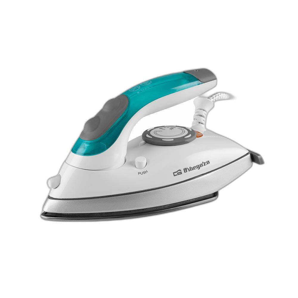 EAN 8435568404267 - Orbegozo SV 1020 Plancha vapor-seco Suela antiadherente 1100 W Azul, Blanco imagen 1
